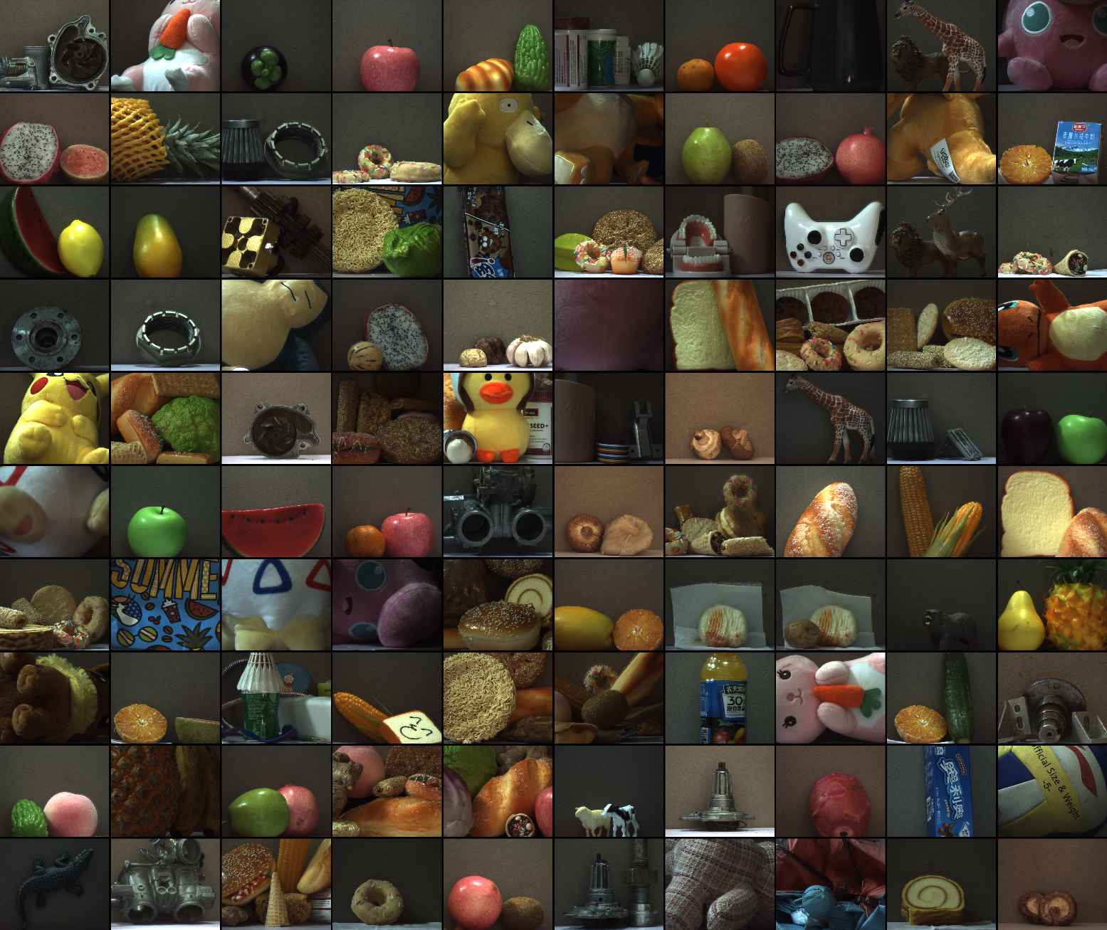 NDLF dataset samples with varying focus depths